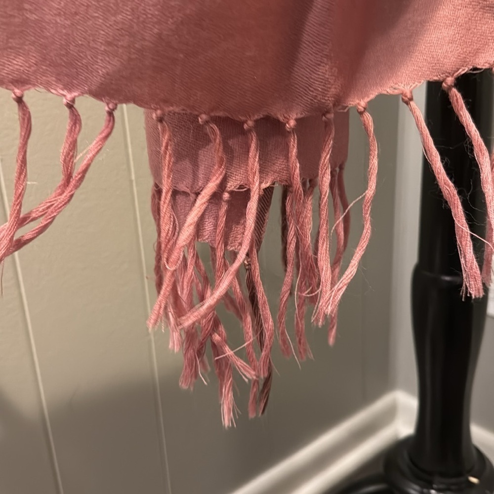 Women’s Long Scarf Fringe Beaded Sequins Embroidered Casual Winter Outdoor - Picture 4 of 5